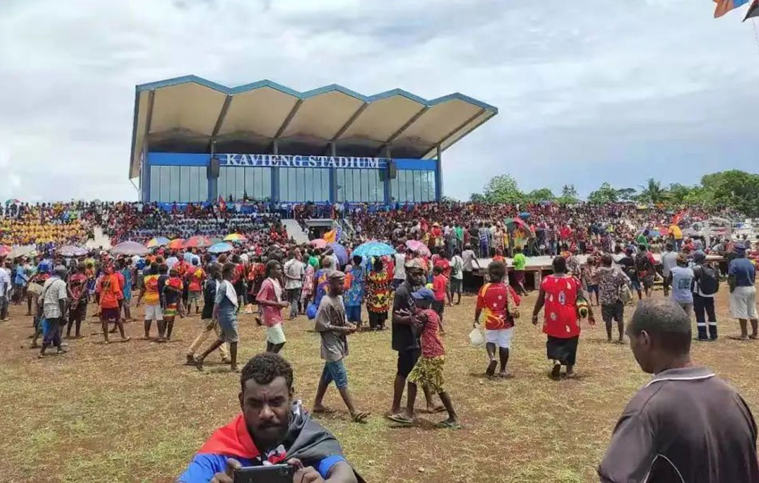 Relacart UR-2Q Quad-Channel 130MHz Wireless Microphone System Helps China Railway Construction to Build the Papua New Guinea New Ireland Cavern Rugby Field Project